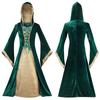 Vintage European Palace Court Long Dress Halloween Cosplay Stage Set Performance