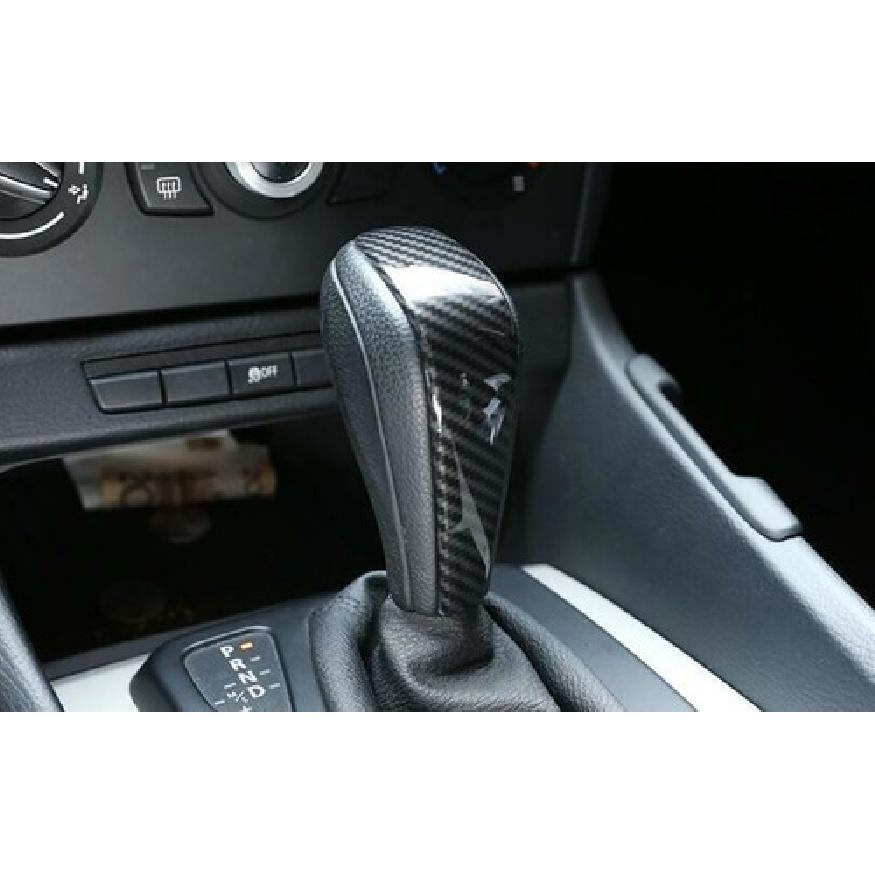 Gear Shift Central Console For BMW 3-Series E90 2005-12 Carbon Fiber Knob Cover