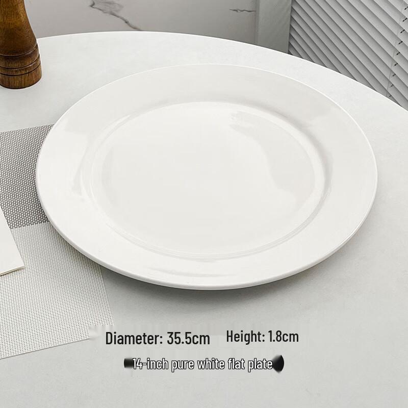 Morona Nordic Style Ceramic Flat Dinner Plate Set