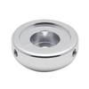 K.E.S Effector Switch Hats, Aluminum, Round Head, Set of 3, ESH-R, Silver