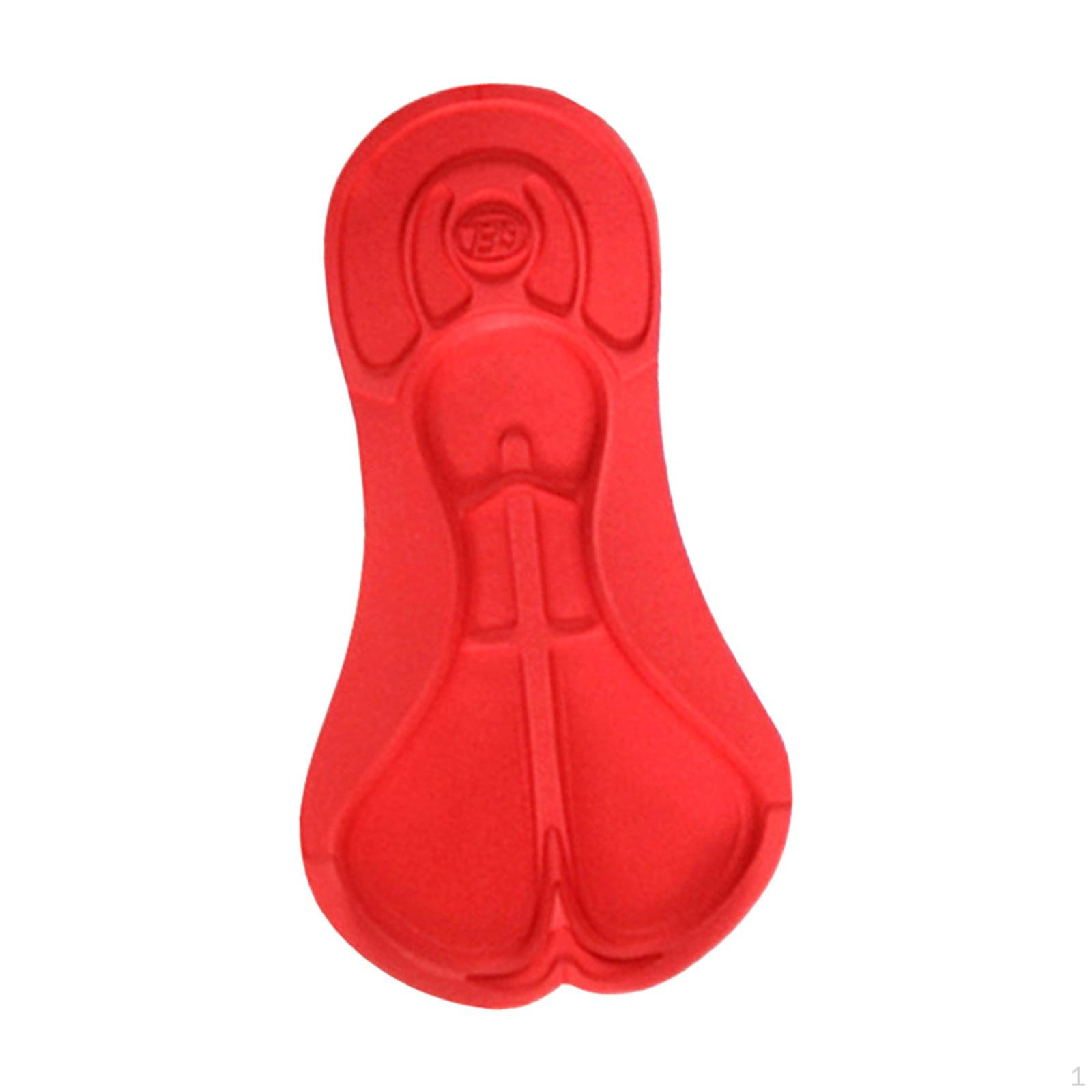 

Подушка для велосипеда, силиконовая гелевая подкладка для сиденья велосипеда для мужчин и женщин, шорты для велоспорта красный