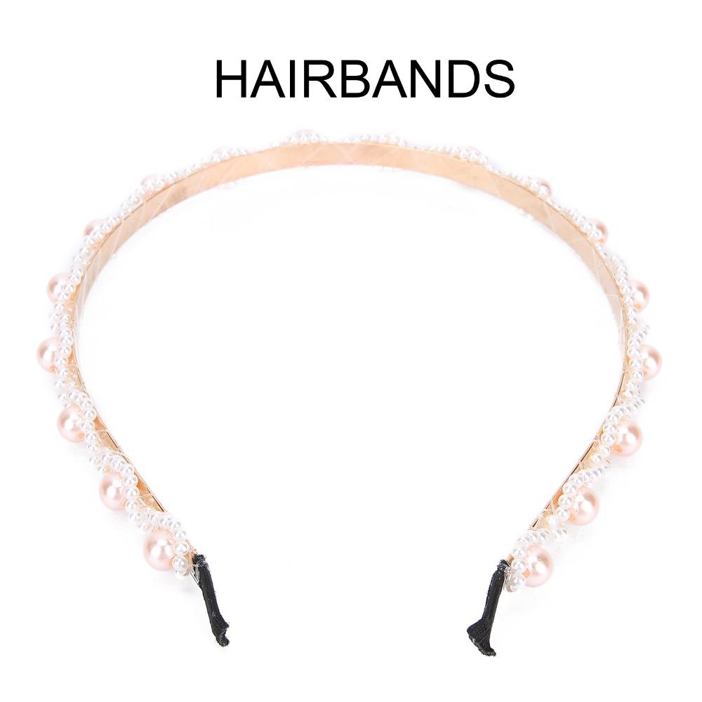 Fashionable Faux Pearl Headband Comfortable Wedding Headband Party Hairband For Women