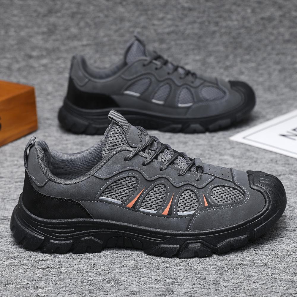Casual Sports Shoes Platform-soled Versatile Breathable Outdoor Tooling Shoes Men's Hiking Hiking Shoes Men