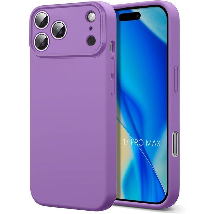 Coque de Protection - BOOLING - pour iPhone 17 Pro Max - Silicone Souple Slim Anti-Rayures Violet