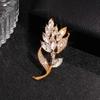 Exquisite Elegant Crystal Tulip Brooch