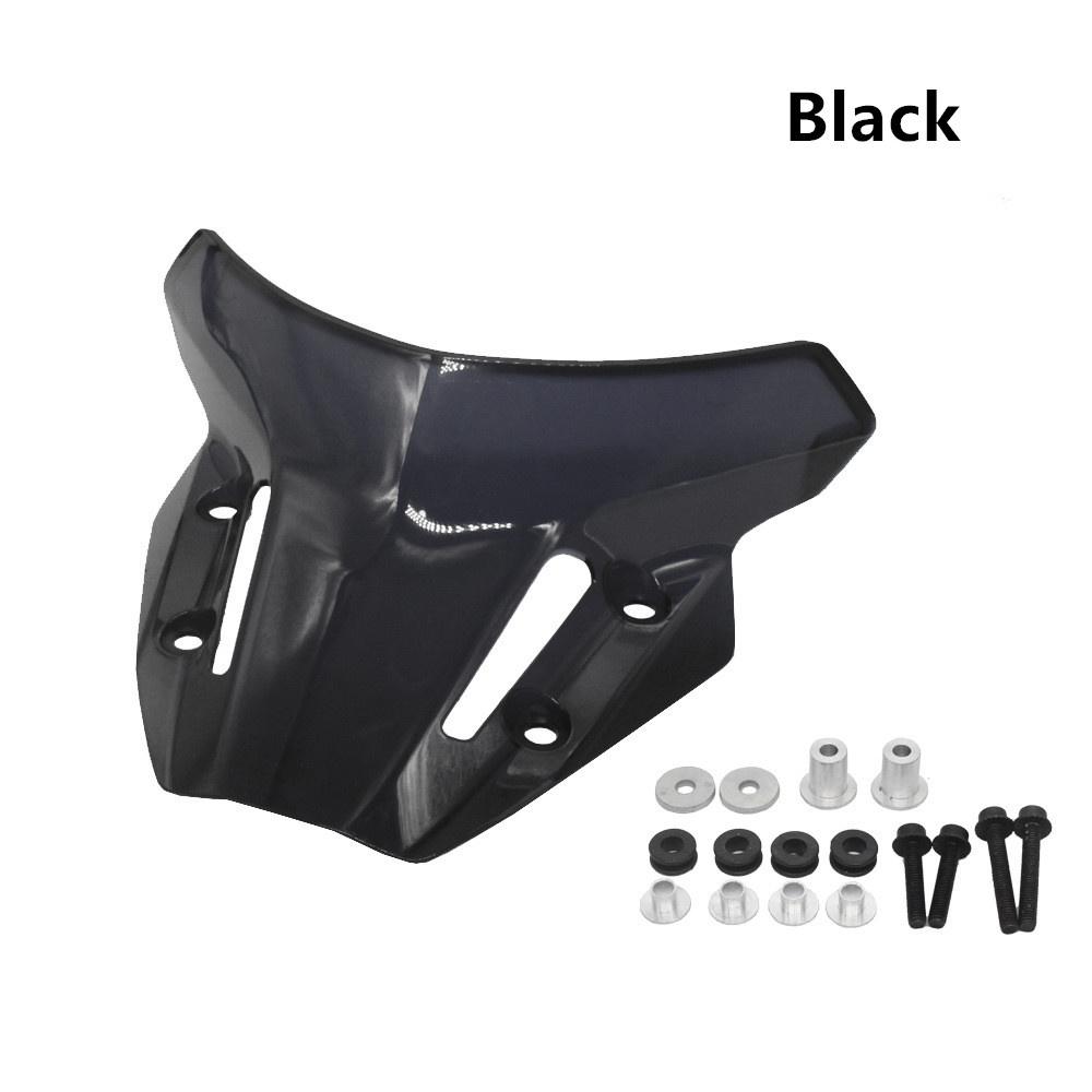 Motorcycle Acrylic Windshield Black Solid Stable For Yamaha MT09& FZ09 2021 2022