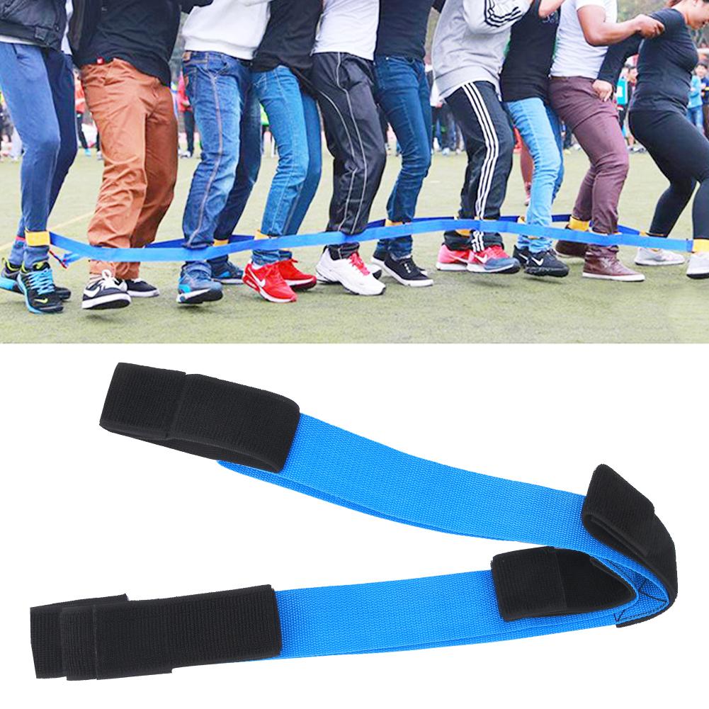 High Quality Ribbon Elastic Cooperative Legged Race Band Outdoor Birthday Team Building Party Group Game for Children