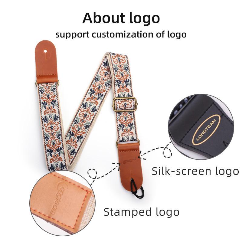 Langting Embroidered Ukulele Shoulder Strap