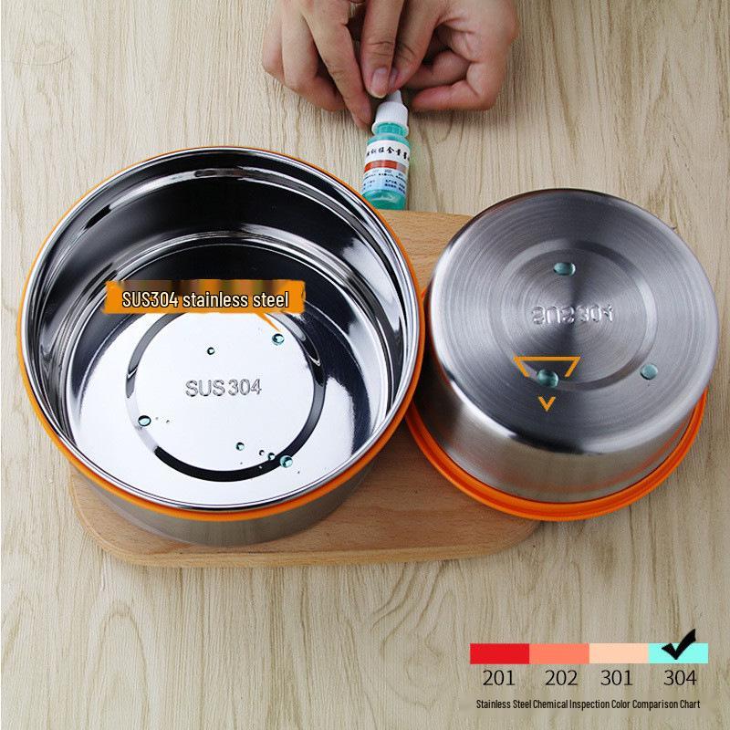 304 Stainless Steel Sealed Lunch Box & Fresh-Keeping Jar for Food Storage and Instant Noodles