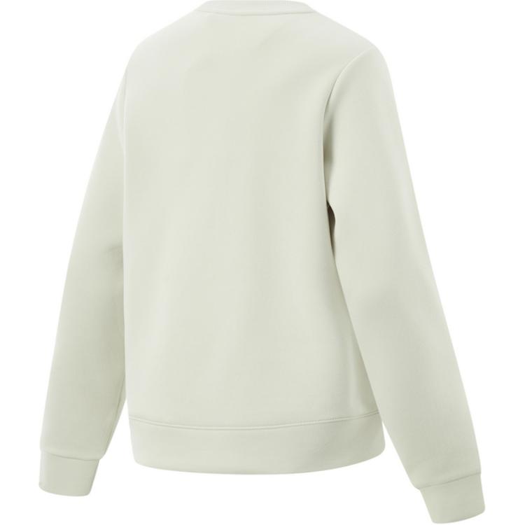 Li Ning Womens Training Series Casual Sports Logo Round Neck Sweatshirt Women sweatshirt Silver-Birch-Gray AWDV084-5