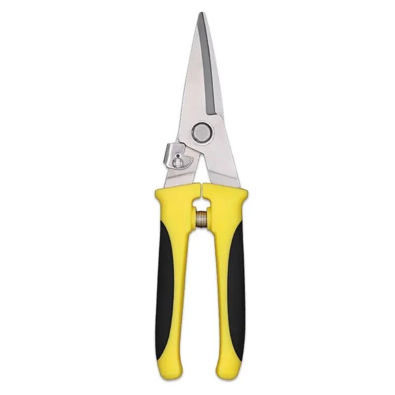 Electrical Cable Electrician's Scissors Stainless Steel Garden Tool PP+TPR Antiskid Handle Scissors for Bonsai Plants Flowers