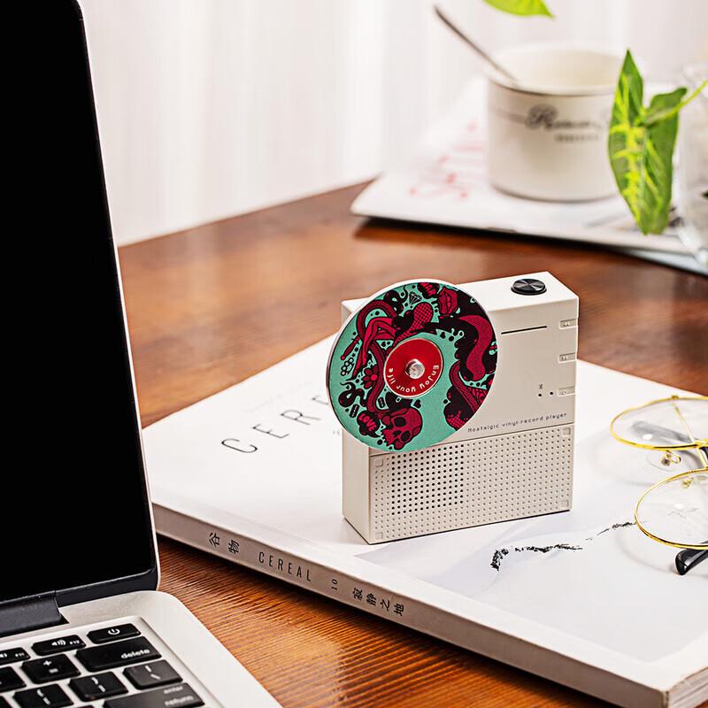 Hyundai Retro Vinyl Record Mini Bluetooth Speaker