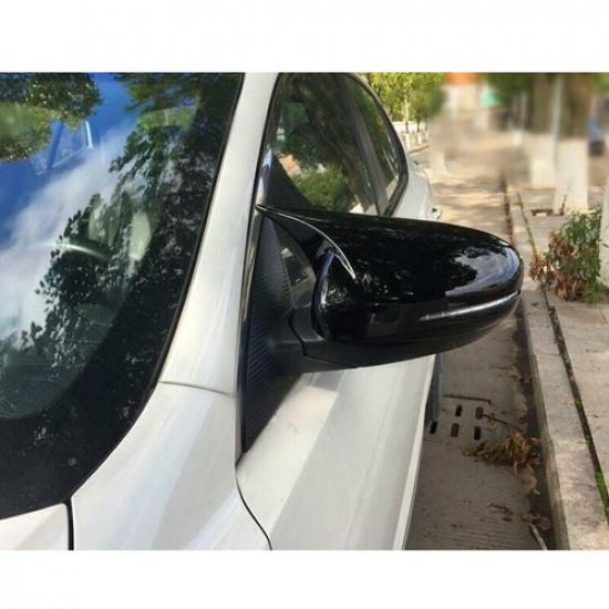 2CPS For Kia Optima K5 2011~2015 OX Horn Rear Side Mirror Cover Caps Gloss Black