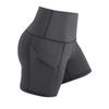 High Waisted Yoga Running Compression Shorts With Side Pockets