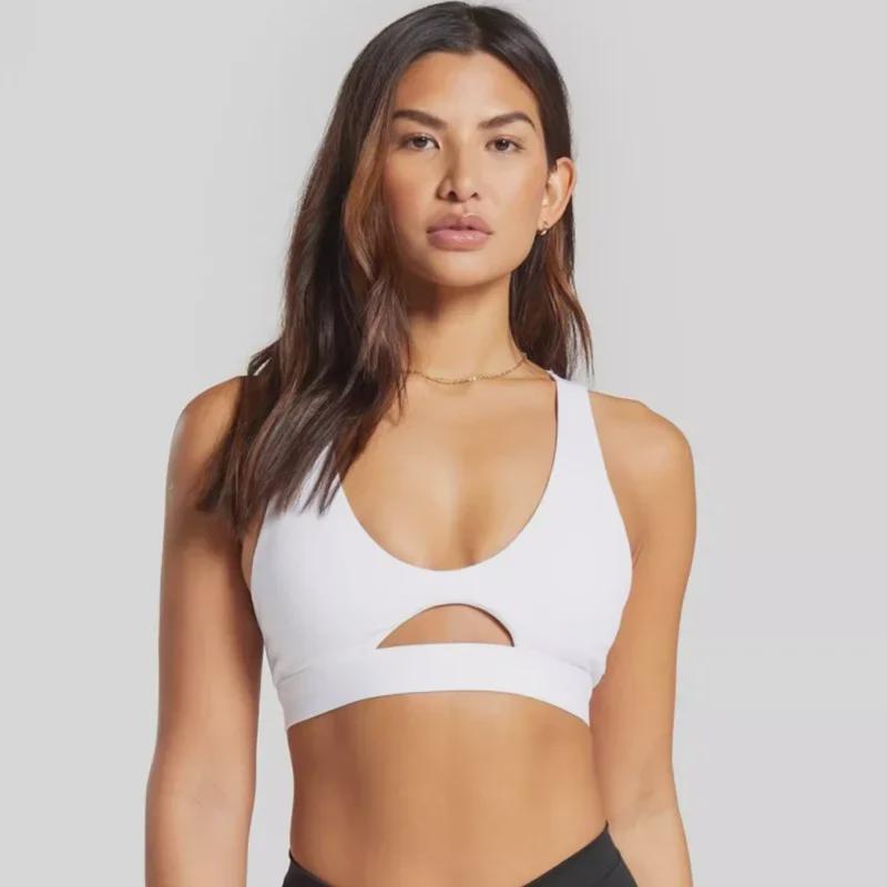 Elegant U-Neck Hollow Yoga Vest for Women - Stylish Design for Running, Dance, and Fitness