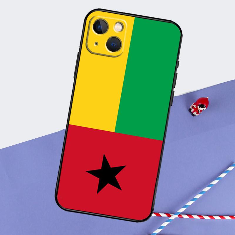 Guinea-Bissau Flaggen Hülle Für iPhone 16 15 14 Pro Max 13 12 11 XR X XS Max 7 8 Plus 12 13 Mini Hülle Capa