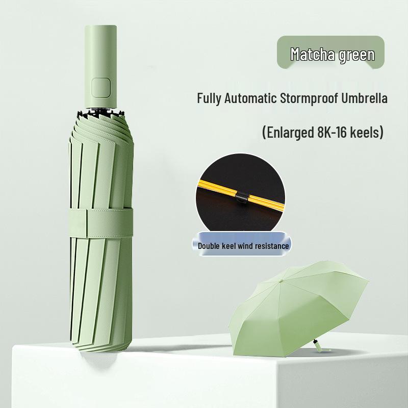 

Автоматический складной зонт с 24 спицами, устойчивый к шторму, для защиты от солнца и дождя