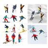 Model Skiing Figures Ornament Wheel