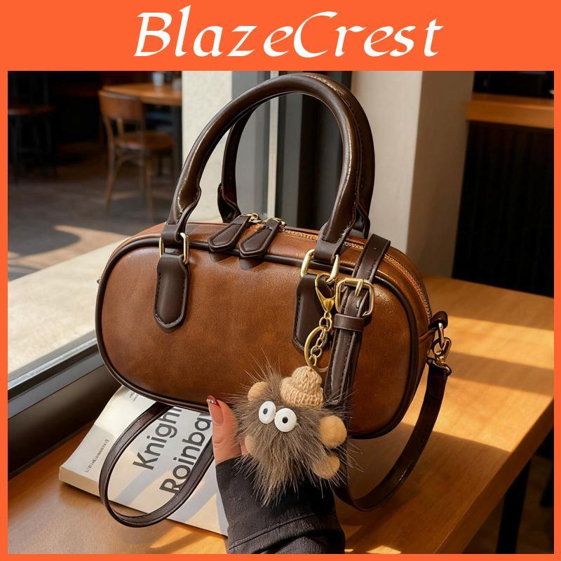 Street Style Pu Crossbody Bag For Women With Zipper Closure And Mobile Pocket