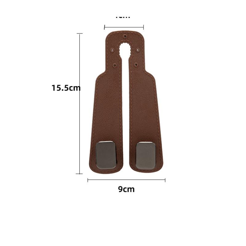 Car Seat Hook for Shopping Bags Summer Road Trip Essentials Multi-Purpose Leather Hanging Hooks for SUV Truck Vehicle Organizer To Keep Car Clean