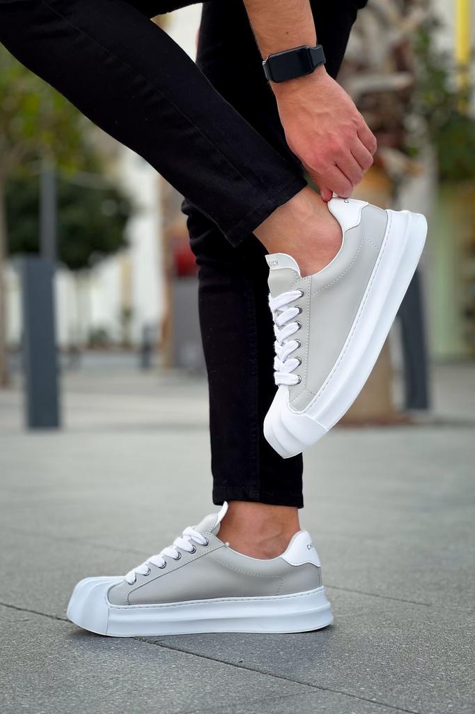 Chekich H New Collection CH2411 Artenay Men Shoe White Black Brown Tan