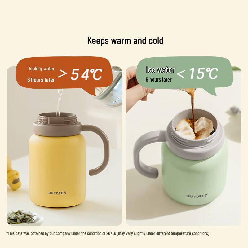 Buydeem 600ml Insulated Portable Tea Tumbler
