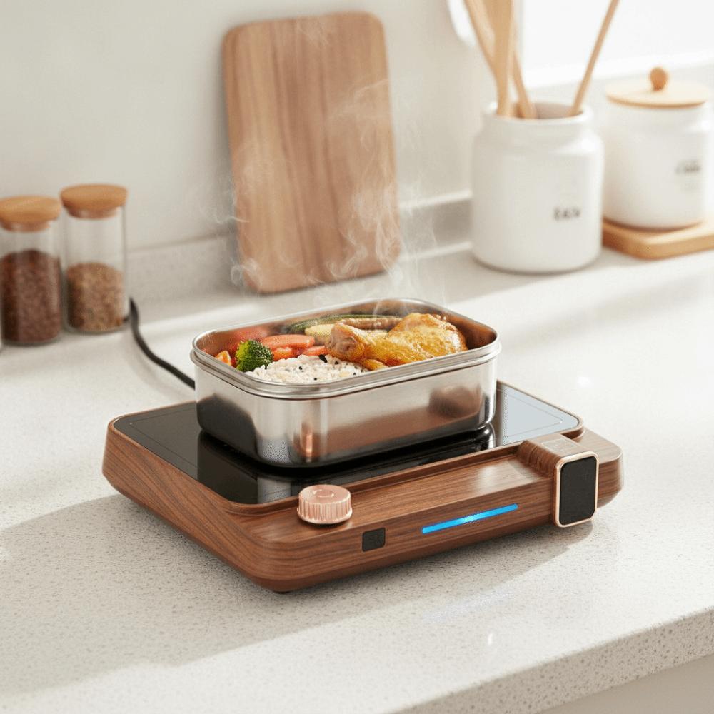 Temperature Display Mug Warmer Adjustable Temperature Food Heating Plate Cup Heater Milk