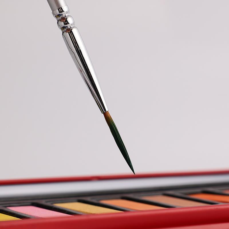 12models Very Fine Imported Nylon Long Tail Line Brush Cartoon Art Line Outline Detail Pen Digital Birch Watercolor Painting Pen