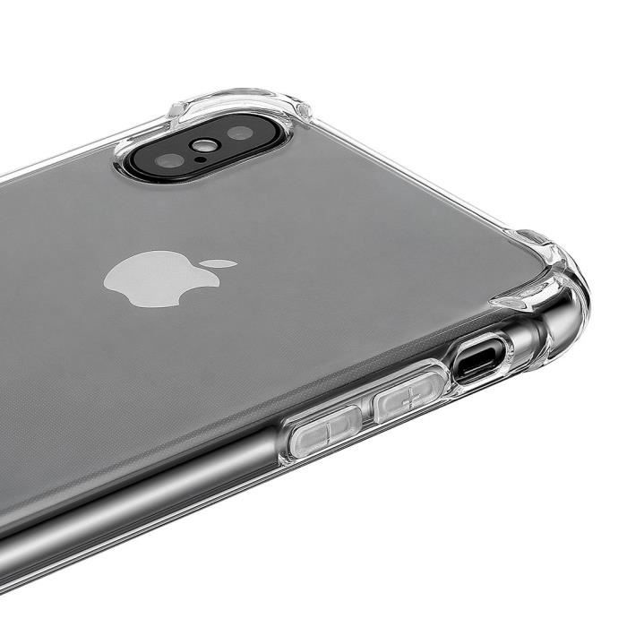 Coque iPhone X - Okmall - Modèle Transparent - Souple - TPU - Protection 360°