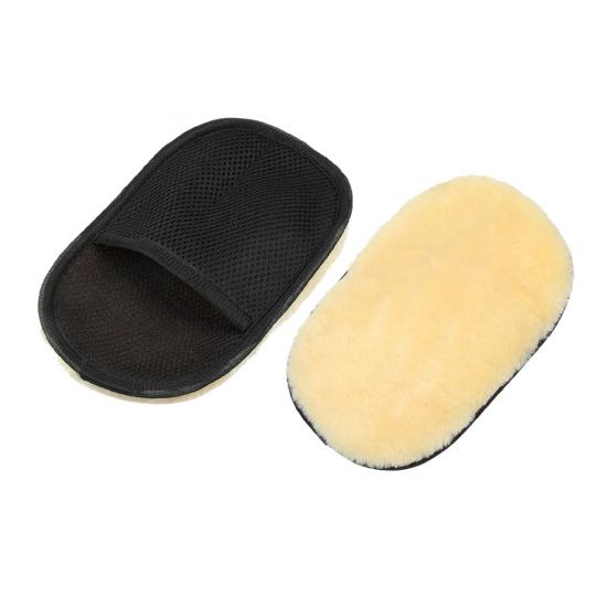 2Pcs Soft Wool Car Wash Gloves Water Absorption Car Wiping Gloves Lint-free Car Wiping Cloth for Home Auto Cleaning