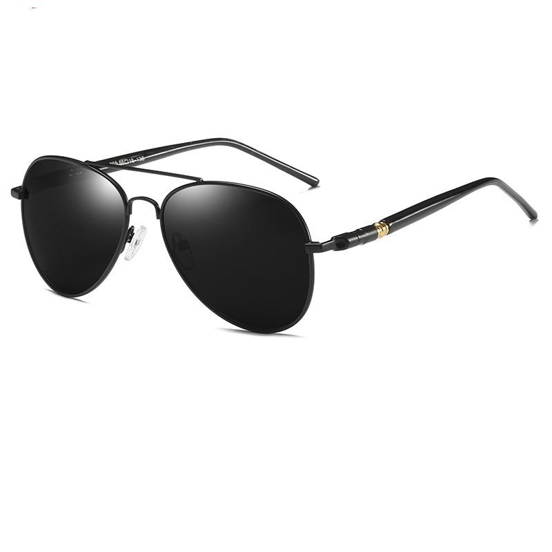 

Pilot Polarized Sunglasses For Women Men Brand Design Luxury Driving Fishing Metal Sun Glasses Fashion Vintage Eyewear Goggle No Box чёрный