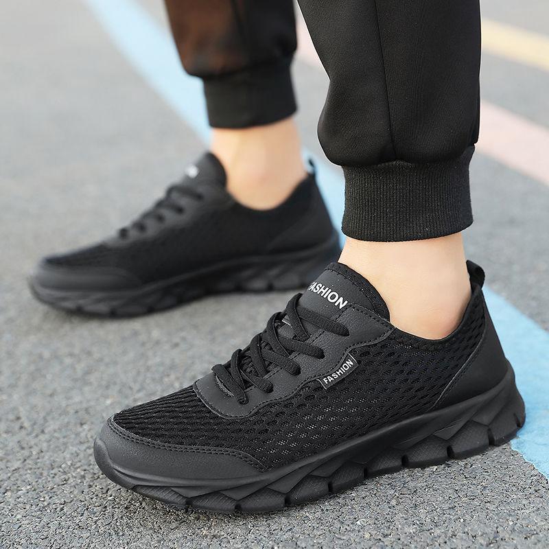 Fashion Running Male Sports Shoes Mesh Upper Low-Top Outdoor Cheap Liquidation Size 9 All Brands Breathable Korean Men's Casual Sneakers