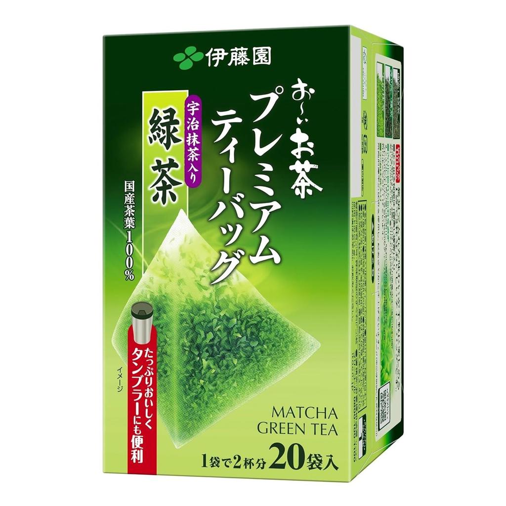Ito En Oi Ocha Premium Tea Bags Uji Matcha Green 1.8g 20