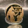 1Pc Ancient Egyptian Pharaoh, Anubis Libra Commemorative Coin, Hound Dog Head Coin, Pyramid, Commemorative Medal Gift
