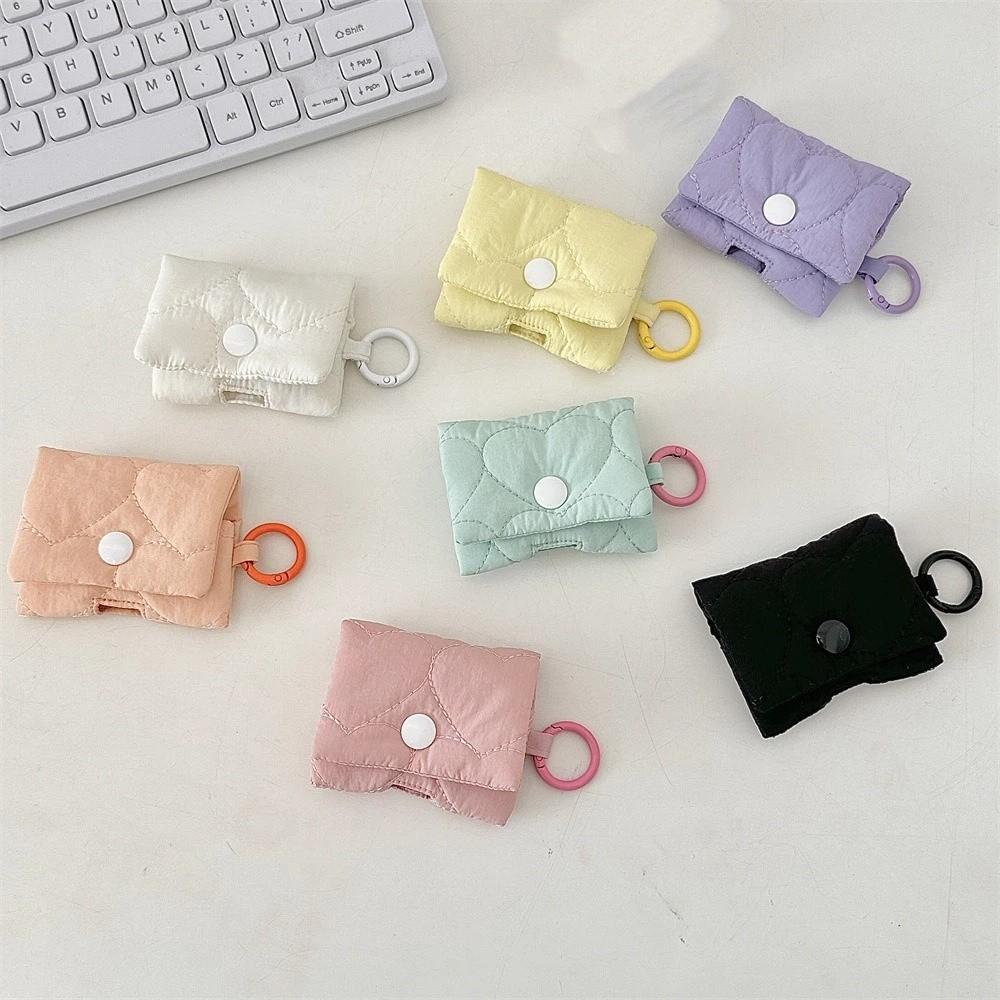Soft Heart Earphone Bag Balletcore Bluetooth Headset Earphone Case Headphone Storage Bag  Gifts