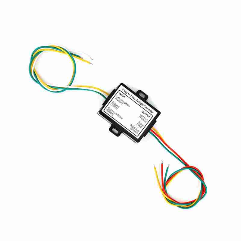 2-to-3 Wire Converter 2-to-3 Wire Splice Trailer Converter Electrical System Wire Harness Adapter US Type Tail Light Adapter