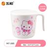 For Hello KittyTableware Cute Cherry Blossom Children Cartoon Tableware Rice Salad Bowl Water Cup Spoon Anti-scalding Plate