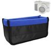 Waterproof Shockproof DSLR Camera Lens Insert Bag Padded Partition Case Pouch (Blue)