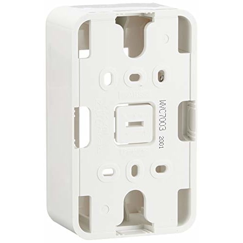 Panasonic Cosmo Series Wide 21 Exposure Expansion Box for 3 Outlets Round White Height 48mm WVC7003W