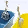 Grid Cat Litter Scoop, Poop-Scooping Essential, Pet Cleaning Supplies,t Litter Scoop Space Saving Litter SifterErgonomic Long Handle Litter Box Scoop