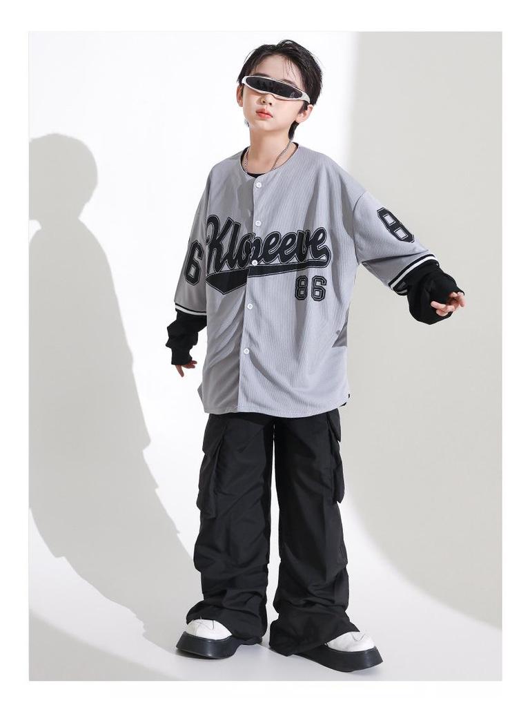 Girls' Hip-Hop Jazz Dance Costume - Japanese Street Style Performance Suit