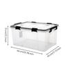 Plastic Storage Box with Lid and Transparent Organizer Lidded for Closet