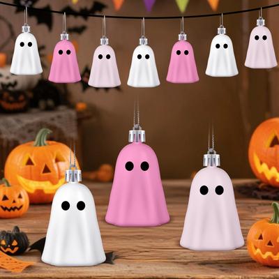Halloween Hanging Ornaments Multi-Purpose Halloween Tree Decorations Mini Spooky Ghost Ornament for Wall Door Handle Tree Branch