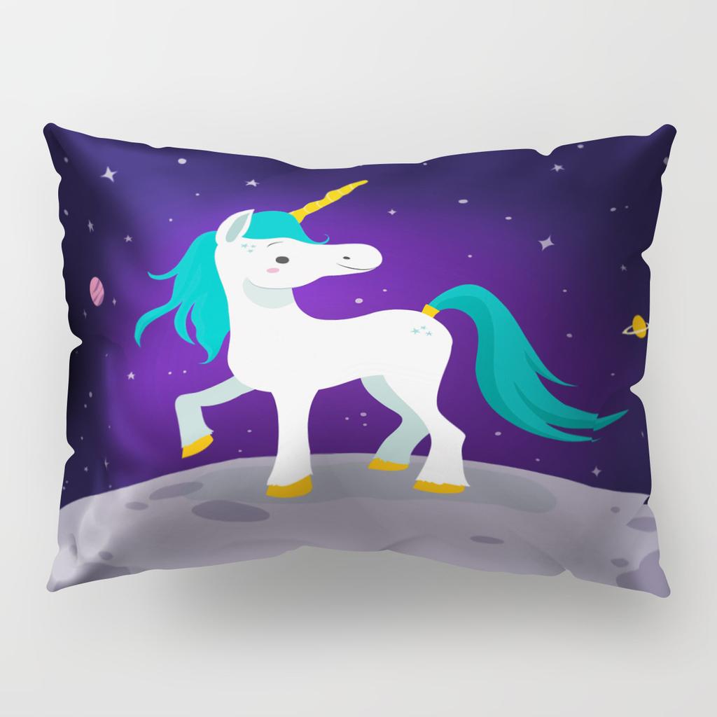 50*30cm Cute Unique Unicorn Long Pillow Cover