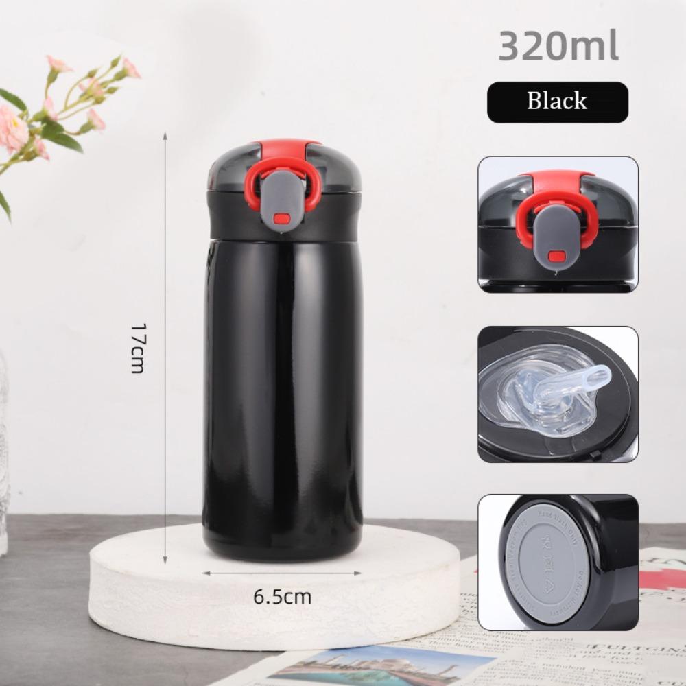 320/460ML Straw Insulated Cup Leak-Proof 304 Stainless Steel Vacuum Flask Keep Cold/Hot Stainless Steel Tumbler