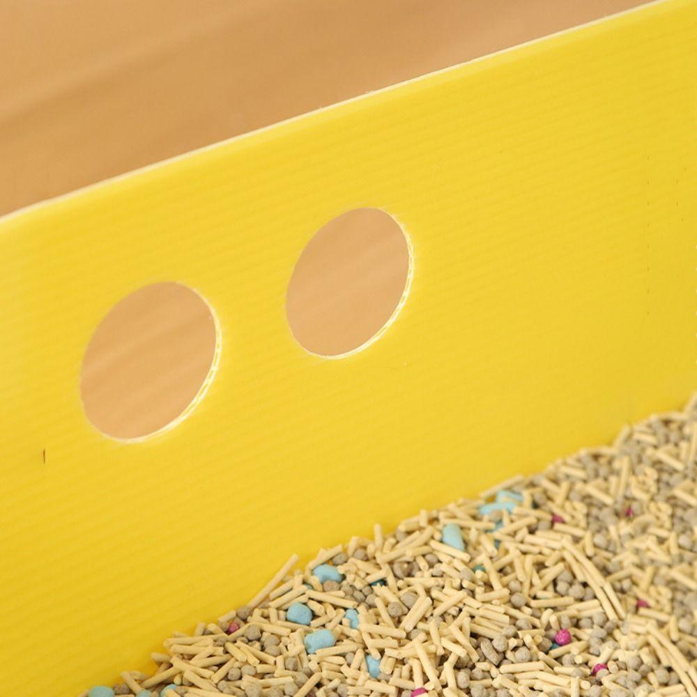 Folding Cat Toilet Tray Waterproof Cat Litter Potty Kitten Litter Pan Cat Sandbox  for Travel