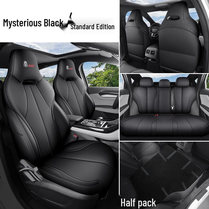 Qin PLUS Full Leather Car Seat Cushion - Universal Fit, Four Seasons, New Model