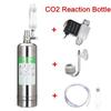 Générateur de CO2 pour Aquarium 1L 2L Système Générateur Cylindre de CO2 pour Aquarium Acier Inoxydable Injecteur d'Eau Compteur à Bulles Plante Aquatique