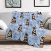 LOVE Black Tan Chihuahua Throw Blanket Blankets Ands Large Blankets and Throws Blankets For Baby