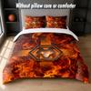 Wolverhampton Wanderers Football Design Bed Bedding Set 1 Duvet Cover + 2 Pillowcases Soft Breathable Household Bed Linens